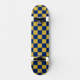 Metallic Gold with Navy Square Style Persoonlijk Skateboard