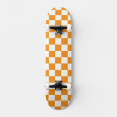 Metallic Gold with Orange Square Style Persoonlijk Skateboard (Voorkant)
