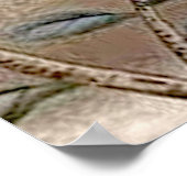 Metallic Golden Garden Chinoiserie met Song Birds Poster (Hoek)