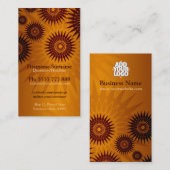 Metallic Golden Sunshines met Logo Visitekaartje (Voorkant / Achterkant)