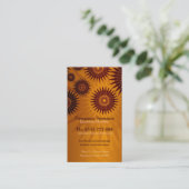Metallic Golden Sunshines met Logo Visitekaartje (Staand voorkant)