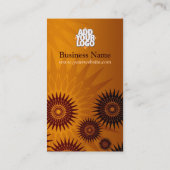 Metallic Golden Sunshines met Logo Visitekaartje (Achterkant)