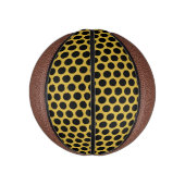 Metallic goud met zwarte puntstijl basketbal (Verticaal)