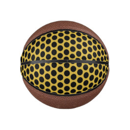 Metallic goud met zwarte puntstijl basketbal