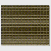 Metallic goud met zwarte puntstijl cadeaupapier (Vlak)