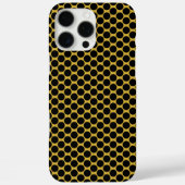 Metallic goud met zwarte puntstijl Case-Mate iPhone case (Achterkant)