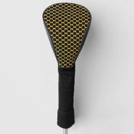 Metallic goud met zwarte puntstijl golfheadcover