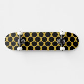 Metallic goud met zwarte puntstijl persoonlijk skateboard (Horizontaal)
