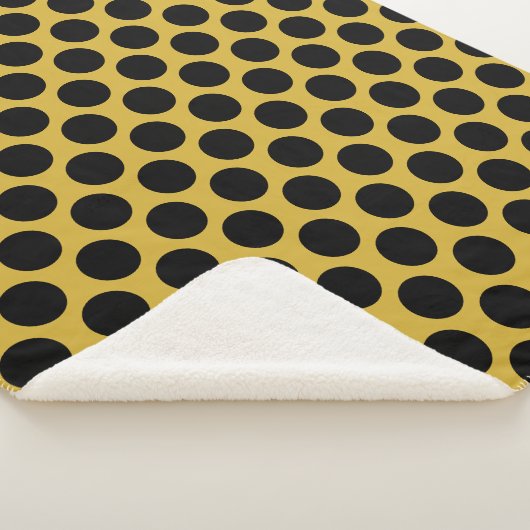 Metallic goud met zwarte puntstijl sherpa deken (3/4)