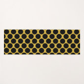 Metallic goud met zwarte puntstijl yogamat (Voorkant (horizontaal))
