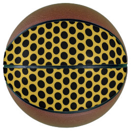 Metallic goud met zwarte stip stijl groot basketbal