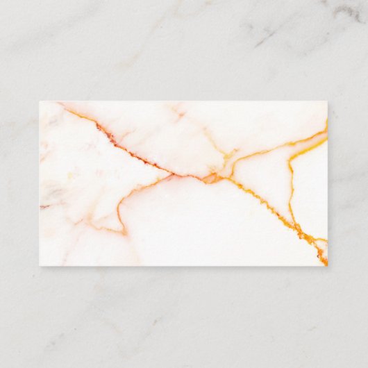 Metallic goud wit marmer textuur visitekaartje (Achterkant)