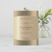 Metallic goud zwart wit minimal sepia Stippen Kaart (Staand voorkant)