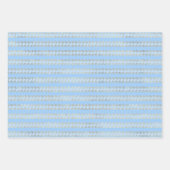 Metallic goudblauwe Zeeen golven onder de Zeeen ze Inpakpapier Vel (Voorkant 3)