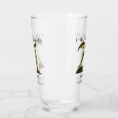 Metallic gouden 21ste verjaardag glas (Links)