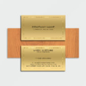 Metallic gouden achtergrond glanzende rand visitekaartje