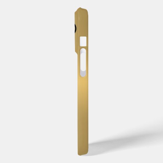 Metallic Gouden Achtergrond Zwart Swirl Ornament Case-Mate iPhone Case (Achterkant / Links)