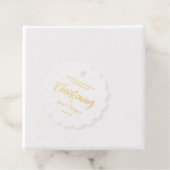 Metallic gouden doopsel Baby Dank u Gift Bedankjes Labels (Met doos)