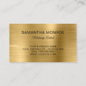 Metallic Gouden Fancy Monogram Visitekaartje (Achterkant)