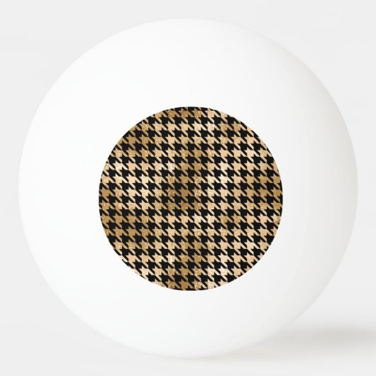 Metallic gouden honden tand, mode patroon. pingpongbal (Voorkant)