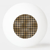 Metallic gouden honden tand, mode patroon. pingpongbal (Achterkant)