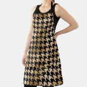 Metallic gouden honden tand, mode patroon. schort (Insitu)