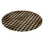 Metallic gouden honden tand, mode patroon. snijplank (Hoek)