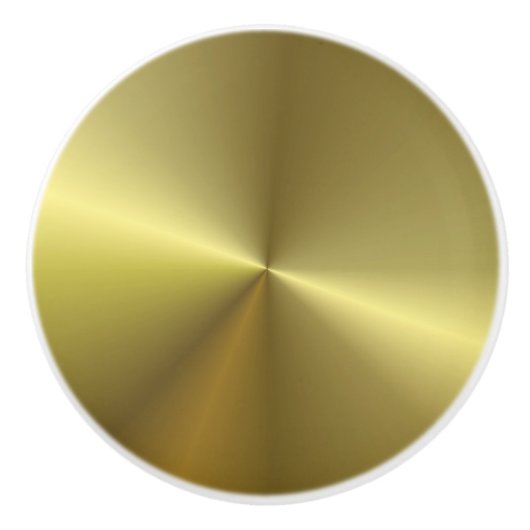 Metallic gouden look elegante aangepaste Sjabloon Keramische Knop (Voorkant)