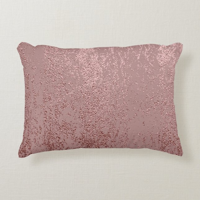 Metallic gouden textuur, roos kwarts. accent kussen (Voorkant)