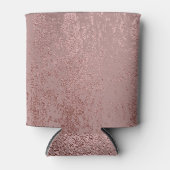 Metallic gouden textuur, roos kwarts. blikjeskoeler (Voorkant)