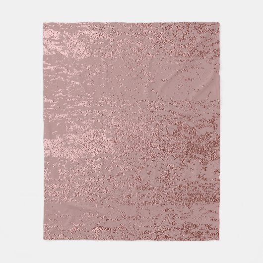 Metallic gouden textuur, roos kwarts. fleece deken (Voorkant)