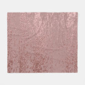 Metallic gouden textuur, roos kwarts. fleece deken (Voorkant (Horizontaal))