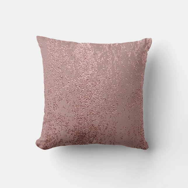 Metallic gouden textuur, roos kwarts. kussen (Voorkant)