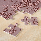 Metallic gouden textuur, roos kwarts. legpuzzel (Zijkant)