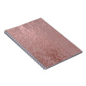 Metallic gouden textuur, roos kwarts. notitieboek (Rechterzijde)