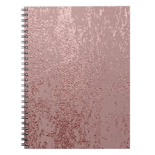 Metallic gouden textuur, roos kwarts. notitieboek (Voorkant)