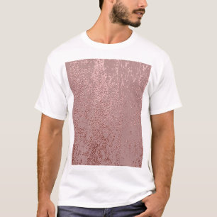 Metallic gouden textuur, roos kwarts. t-shirt