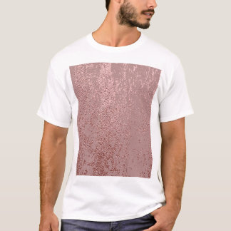 Metallic gouden textuur, roos kwarts. t-shirt