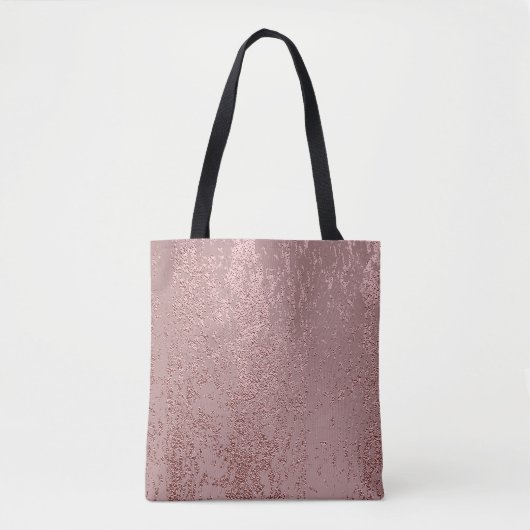 Metallic gouden textuur, roos kwarts. tote bag (Voorkant)