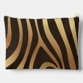 Metallic gouden zebra strepen patroon etui (Achterkant)