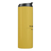 Metallic goudkleurelegante minimalistisch thermosbeker (Gedraaid links)