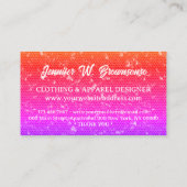 Metallic gradient T Shirt Print Clothing Apparel Visitekaartje (Achterkant)