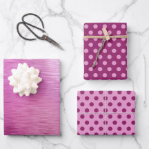 Metallic Grape Paars Pink Berry Dot Kerstmis
