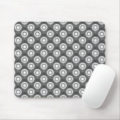 Metallic Gray Funky Flower Mousepad Muismat (Met muis)