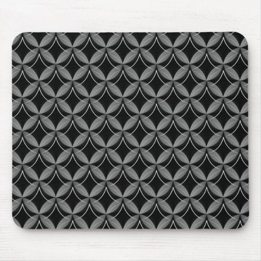 Metallic Gray Uptown Glam Mousepad Muismat (Voorkant)