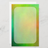 "Metallic Green" fijn geblindeerde banketbakkerij Briefpapier (Voorkant / Achterkant)