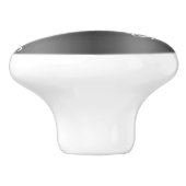 Metallic Grey Kerstmis Keramische Knop (Zijkant)