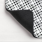 Metallic Grey Retro Bubbles Mousepad Muismat (Hoek)