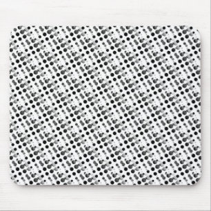 Metallic Grey Retro Bubbles Mousepad Muismat