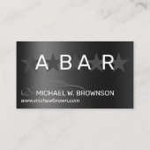 Metallic Grey Silver Minimal Driver Auto Visitekaartje (Achterkant)